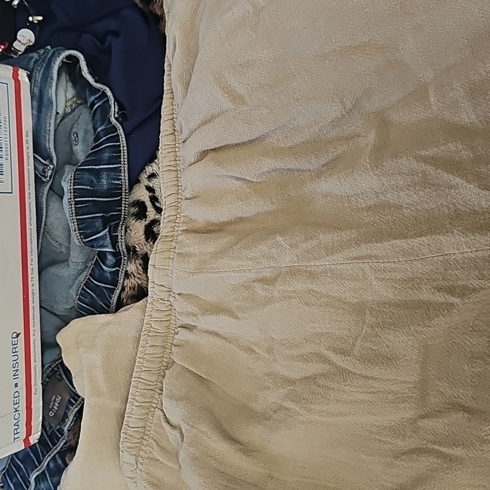 Beige Drawstring Pants - image 5